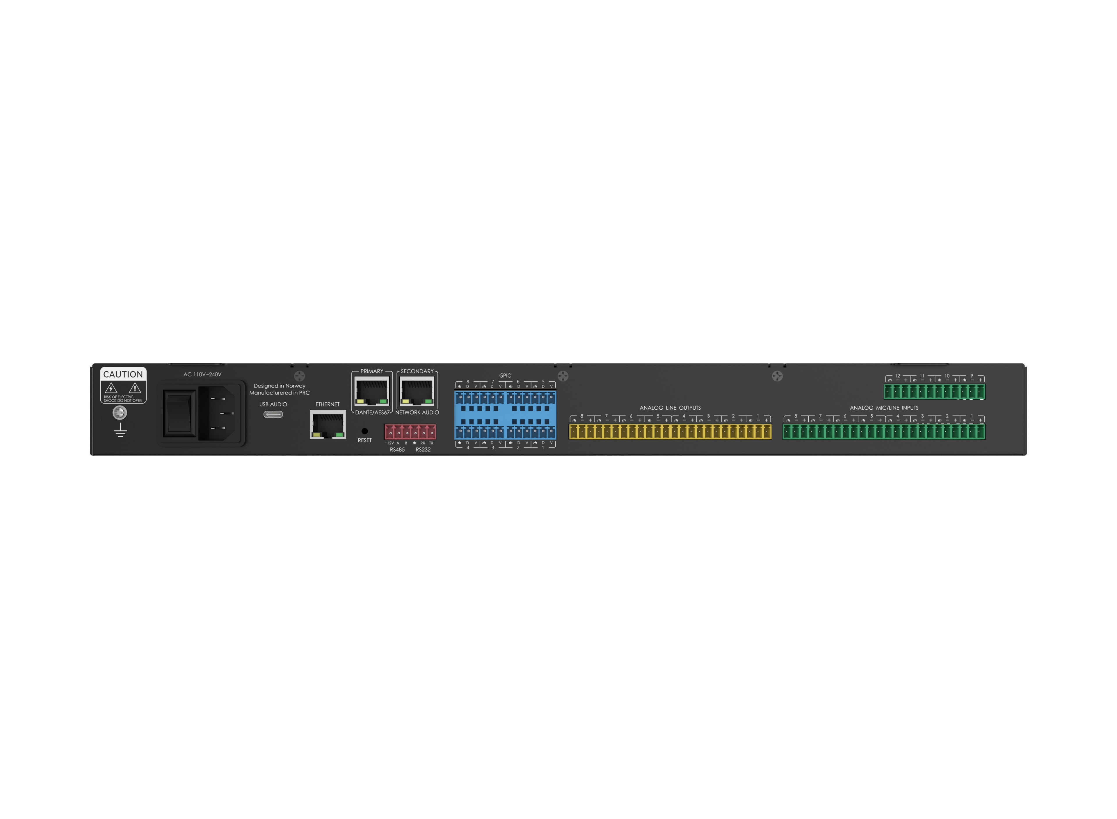 NEXUS N20D w/USB - 12x8 DSP with Dante - 4