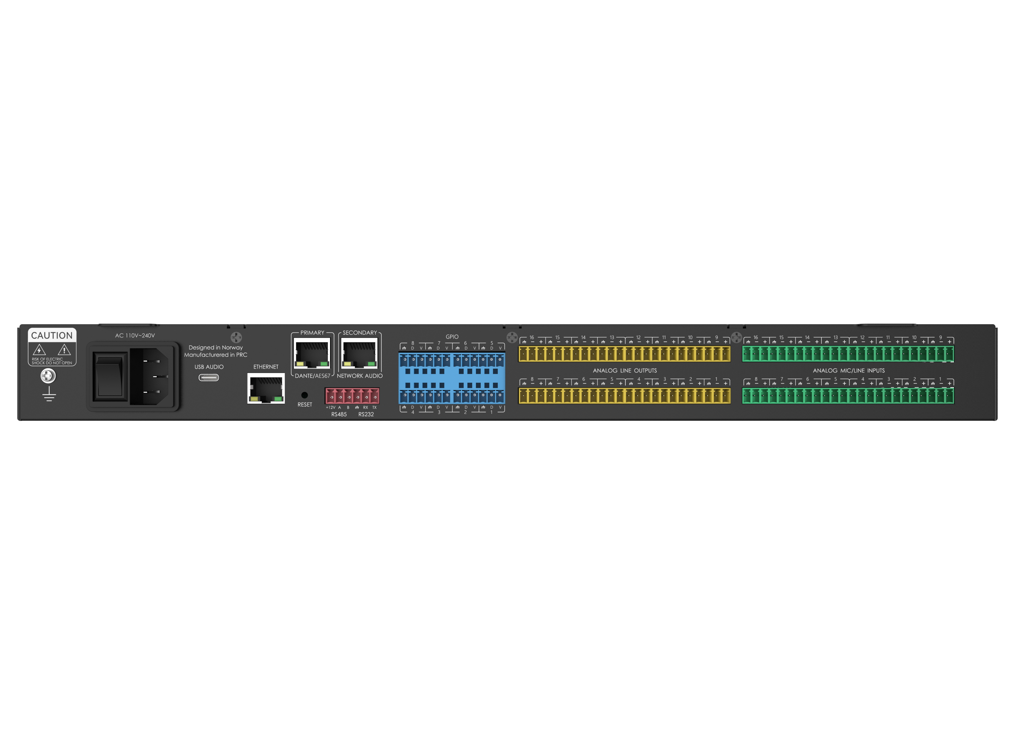 NEXUS N32D w/USB - 16x16 DSP with Dante - 4