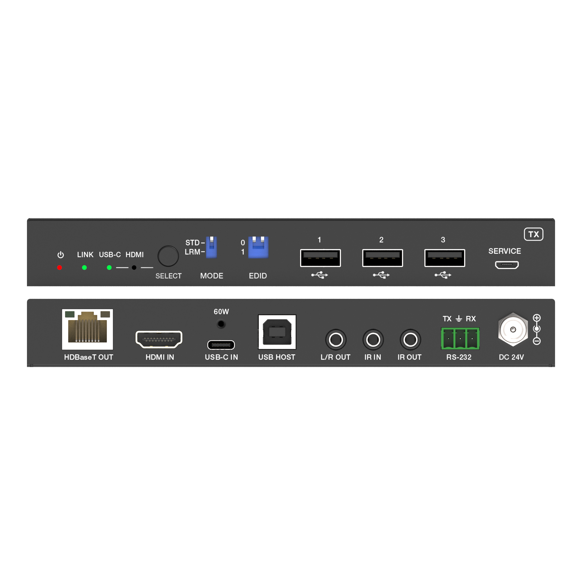 Dual-input BYOD HDBaseT 3.0 Extender - 2