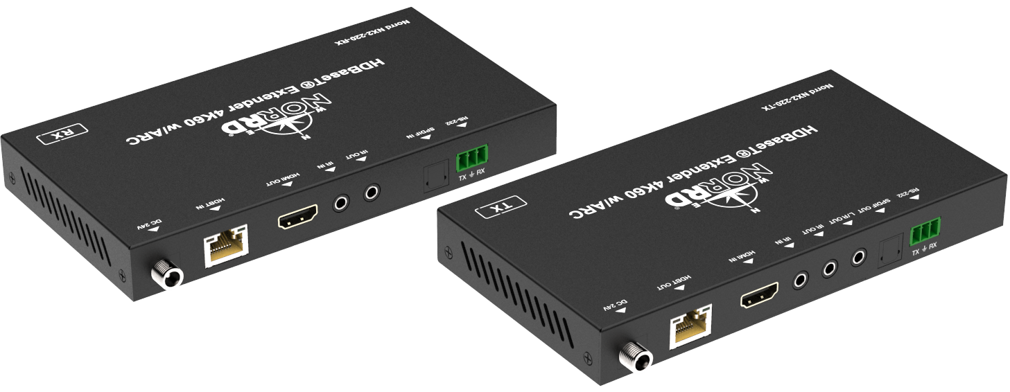 HDBaseT™ 2.0 4K60 extender with ARC.