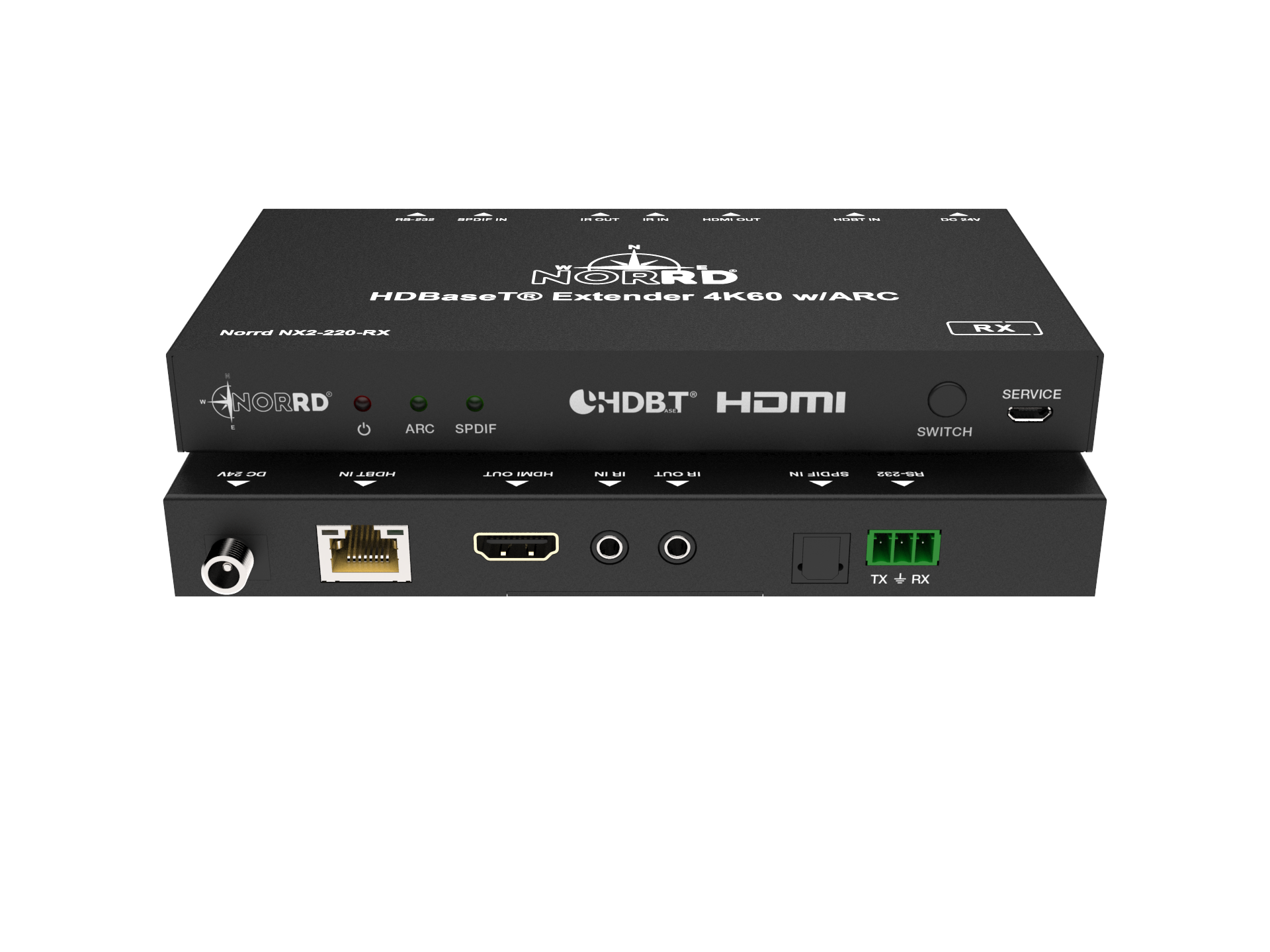 HDBaseT™ 2.0 4K60 extender with ARC. - 4