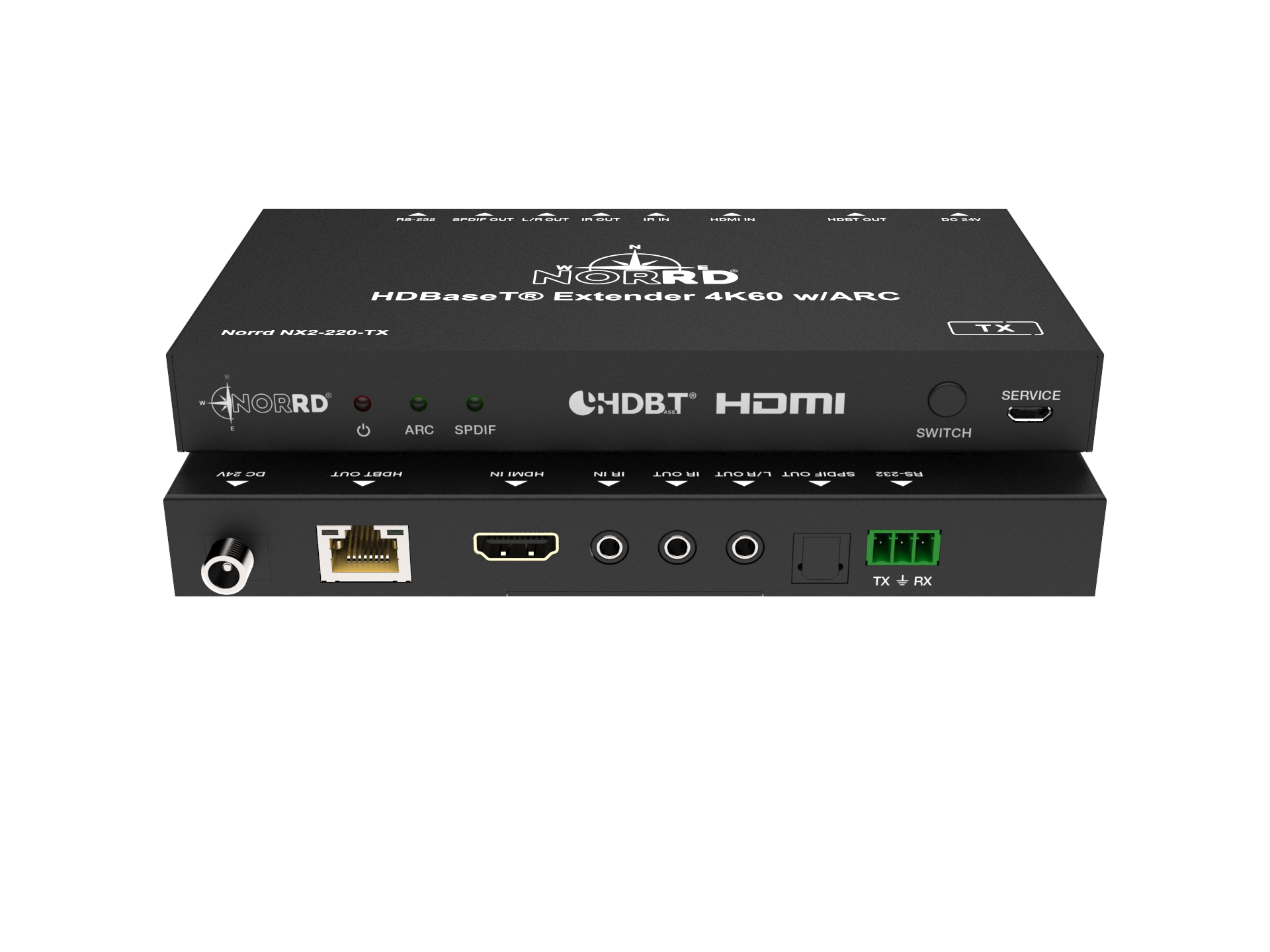 HDBaseT™ 2.0 4K60 extender with ARC. - 3