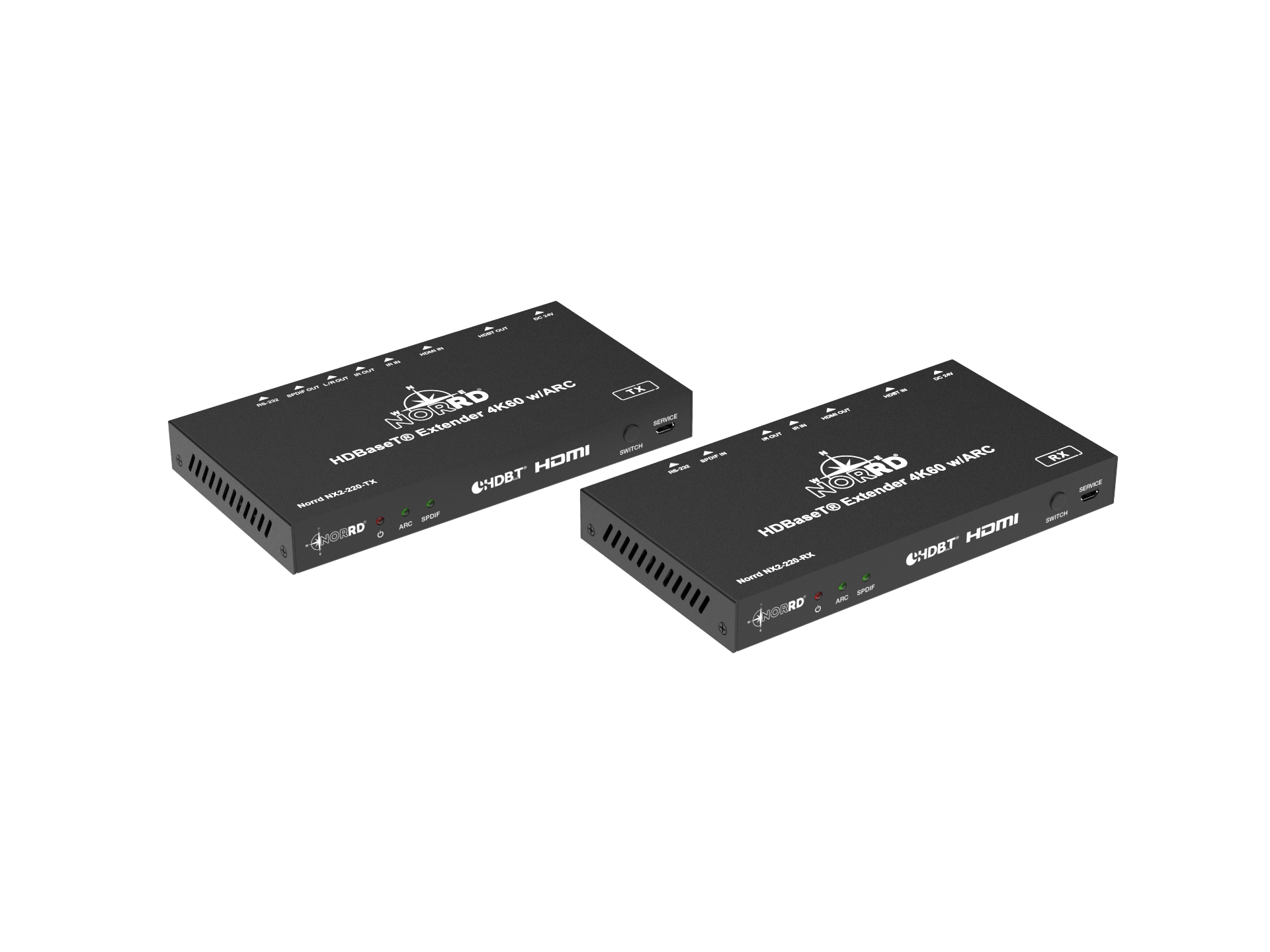 HDBaseT™ 2.0 4K60 extender with ARC. - 2